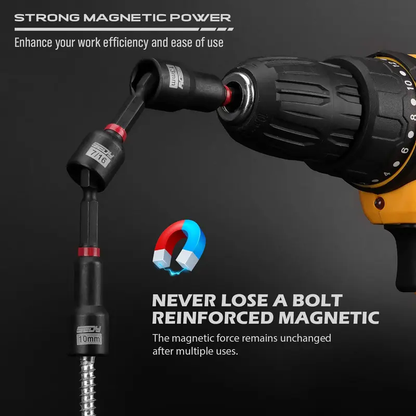 41/59/80-Piece Magnetic Impact Nut Driver Set, Metric & SAE Fastener Tool Kit for Home & Auto Repair