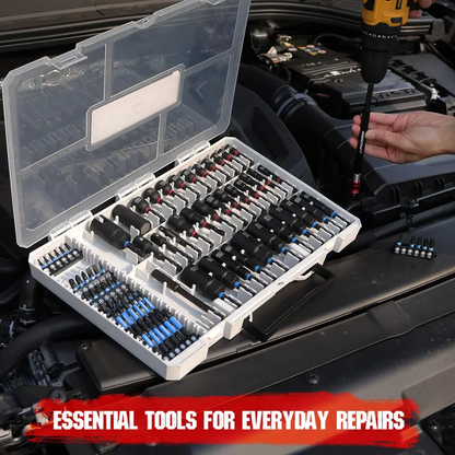 41/59/80-Piece Magnetic Impact Nut Driver Set, Metric & SAE Fastener Tool Kit for Home & Auto Repair