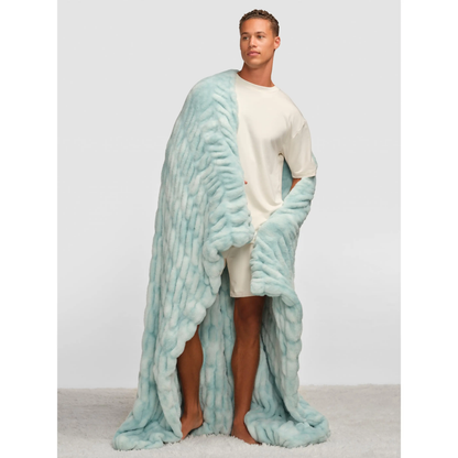Dreamer Blanket – Ultra-Soft Oversized Plush Blanket with 4-Way Stretch, Lightweight & Cozy
